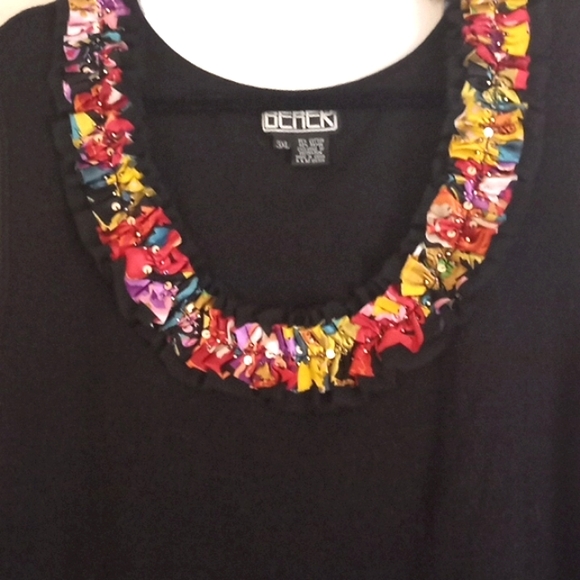 The Collective Works of Berek 2 Black Tank & Multi Color Neckline in Size 3XL - Picture 2 of 5